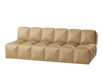 THE BENCH - 3 seater coated foam leisure sofa by SIXINCH