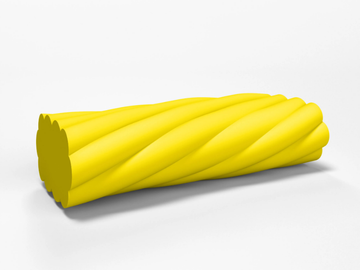 TWIST - Backless coated foam bench seating by SIXINCH