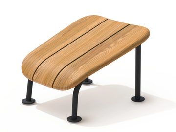 BÖSTE - Teak garden footstool by Skargaarden