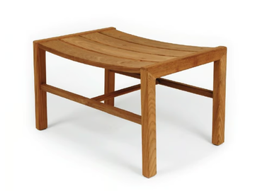 DJURÖ - Rectangular teak garden footstool by Skargaarden