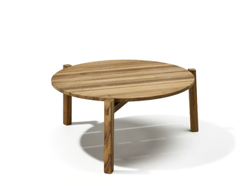 DJURÖ - Round teak garden side table by Skargaarden