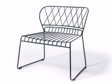 RESÖ - Garden steel easy chair by Skargaarden