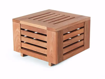 SKANÖR - Square teak side table by Skargaarden