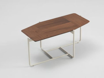 MIMESIS - Low rectangular wooden coffee table by Skema