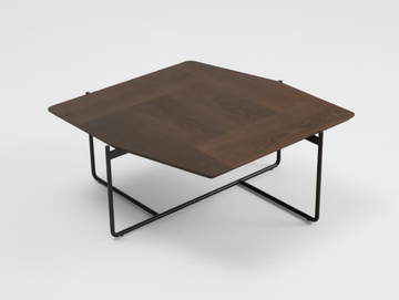 MIMESIS - Low square wooden coffee table by Skema