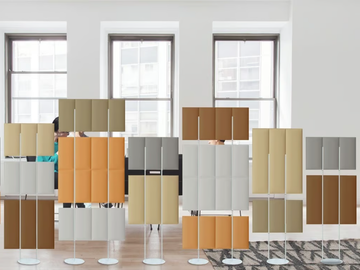 ECODESK FREESTANDING - Sound absorbing freestanding polyester fibre office screen by Slalom