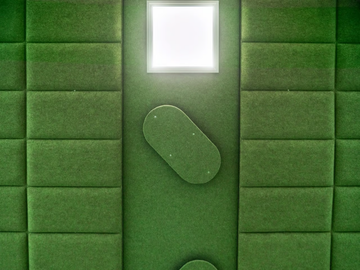 ECODESK - Polyester fibre Acoustic wall panel by Slalom