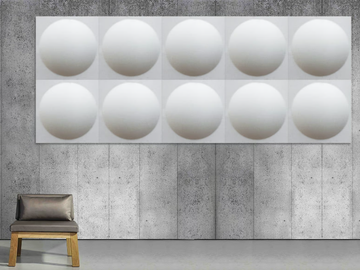 ECOROUND - Polyester fibre Acoustic wall panel by Slalom