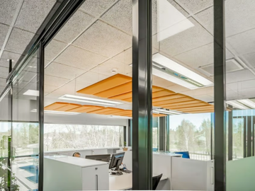 ECOSTRONG - Polyester fibre acoustic ceiling clouds by Slalom