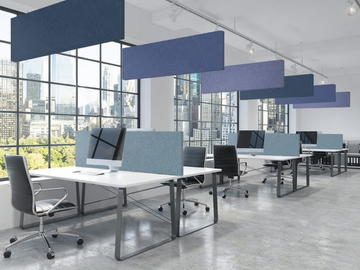 T-FRAME BAFFLE - Polyester fibre acoustic baffles by Slalom