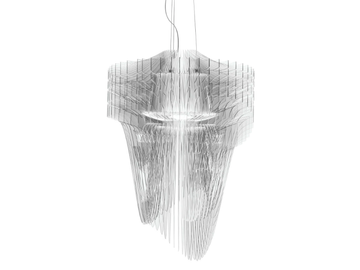 ARIA TRANSPARENT - Cristalflex® / Lentiflex® LED pendant lamp by Slamp
