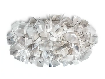 CLIZIA FUMÈ LARGE - Lentiflex® and Cristalflex Fumé® LED ceiling lamp by Slamp