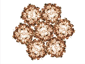 VELI 7 COPPER - LED Copperflex pendant lamp by Slamp