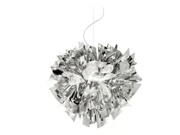 VELI LARGE SILVER - Steelflex® pendant lamp by Slamp