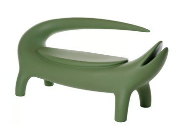 BIG KROKO - Polyethylene garden bench by SLIDE