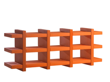 BOOKY - Open polyethylene bookcase by SLIDE