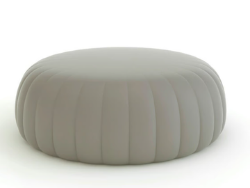 GELÉE GRAND - Round polyurethane pouf by SLIDE
