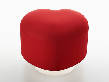 LEMPI - Upholstered lycra pouf with light by SLIDE