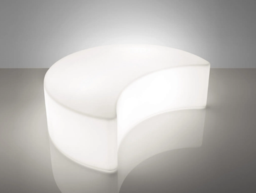 MOON - With light polyethylene pouf by SLIDE