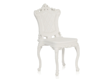 PRINCESS OF LOVE - Contemporary style tufted plastic garden chair by SLIDE