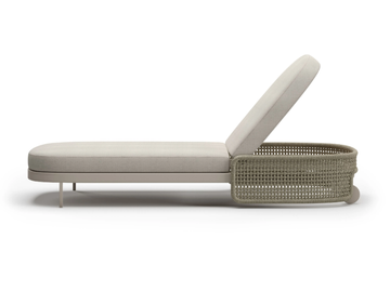 MIURA - Recliner fabric sun lounger by SNOC