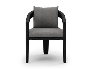 WHALE - Fabric garden chair with armrests by SNOC