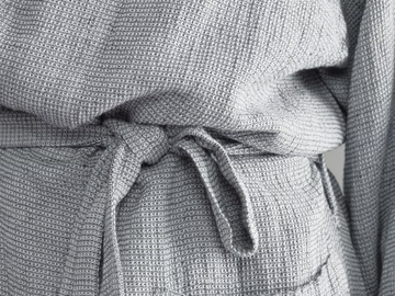 MACO - Cotton and linen bathrobe by Society Limonta