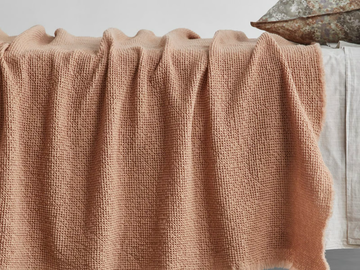 NID - Waffle weave wool blanket and throw by Society Limonta