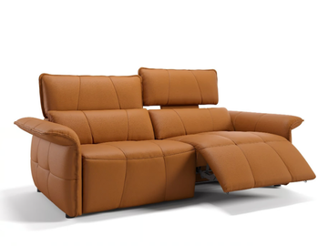 ADRIA - 3 seater leather sofa by Sofanella