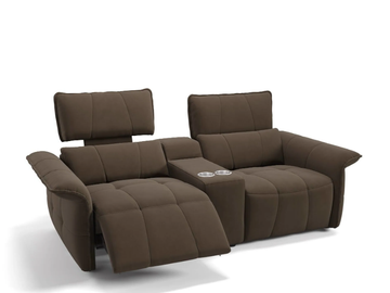 ADRIA KINO - Recliner 2 seater fabric sofa by Sofanella