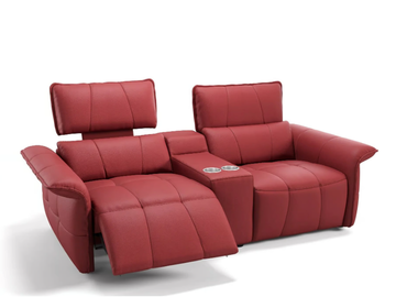 ADRIA KINO - Recliner 2 seater leather sofa by Sofanella