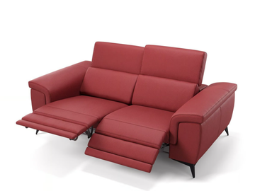 AMARO - 2 seater leather sofa by Sofanella
