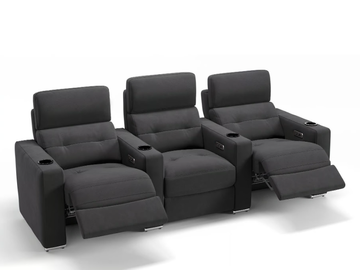 BARI - 3 seater fabric sofa by Sofanella