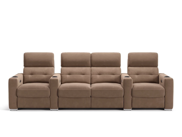 BARI - 4 seater fabric sofa by Sofanella