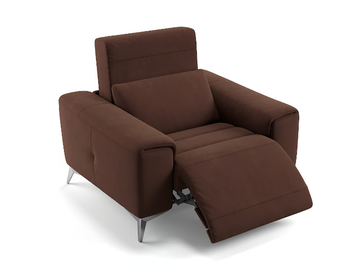 BELLA - Fabric armchair with armrests by Sofanella