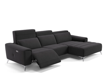 BELLA - Fabric sofa with chaise longue by Sofanella
