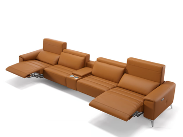 BELLA KINO - 4 seater leather sofa by Sofanella