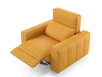 CAPRI - Leather armchair with armrests by Sofanella