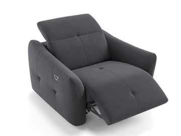CASADO - Recliner fabric armchair with armrests by Sofanella