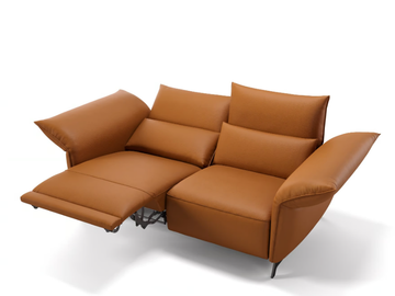 CUNEO - 2 seater leather sofa by Sofanella