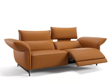 CUNEO - 3 seater leather sofa by Sofanella