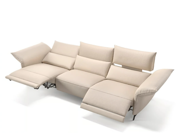 CUNEO XXL - 3 seater leather sofa by Sofanella