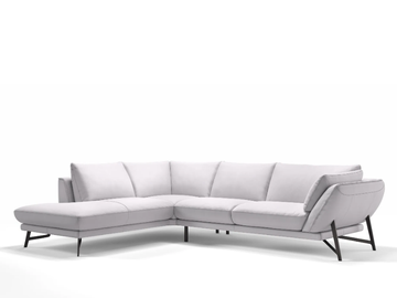ESTELLA - Corner leather sofa by Sofanella