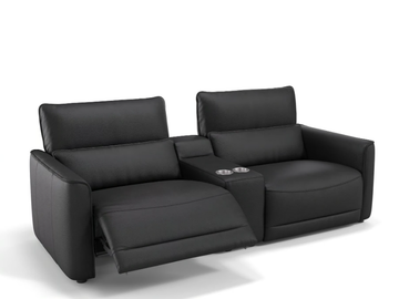 GALA KINO - 2 seater leather sofa by Sofanella