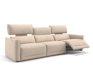 GALA XXL - 3 seater fabric sofa with electric motion by Sofanella
