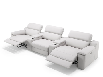 MACELLO KINO - 3 seater leather sofa by Sofanella