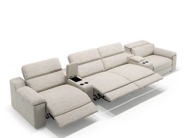 MACELLO KINO - 4 seater fabric sofa by Sofanella