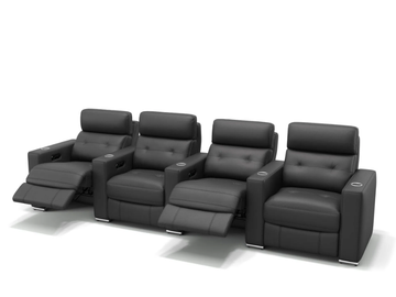 MATERA - 4 seater leather sofa by Sofanella