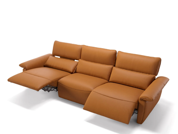 MERIDA XXL - 3 seater leather sofa by Sofanella