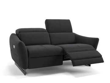 MODENA - 2 seater sled base fabric sofa by Sofanella